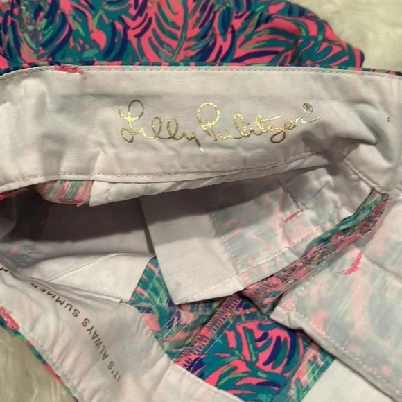 Lilly Pulitzer Callahan pink sunset Cocoa breeze shorts size 00 pink blue preppy - Picture 3 of 7